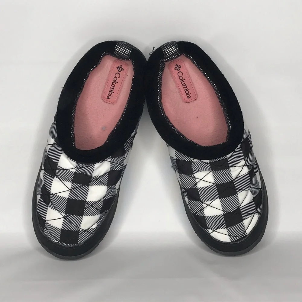 Columbia‎ Packed Out OMNI-HEAT Children Slippers Black Checkered